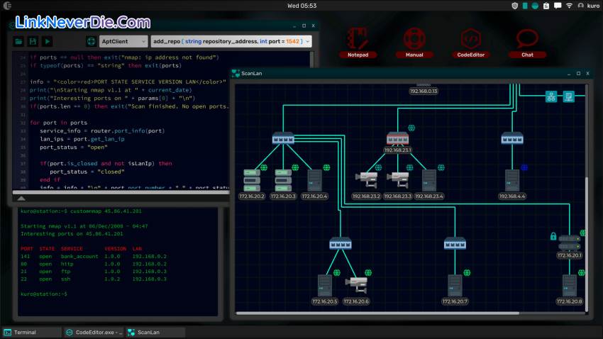 Hình ảnh trong game Grey Hack (screenshot) Hình ảnh trong game Grey Hack (screenshot)