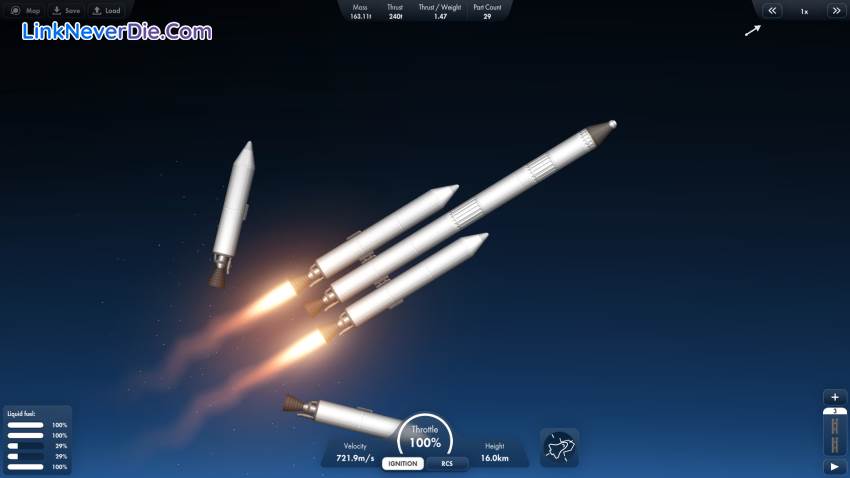 Hình ảnh trong game Spaceflight Simulator (screenshot) Hình ảnh trong game Spaceflight Simulator (screenshot)